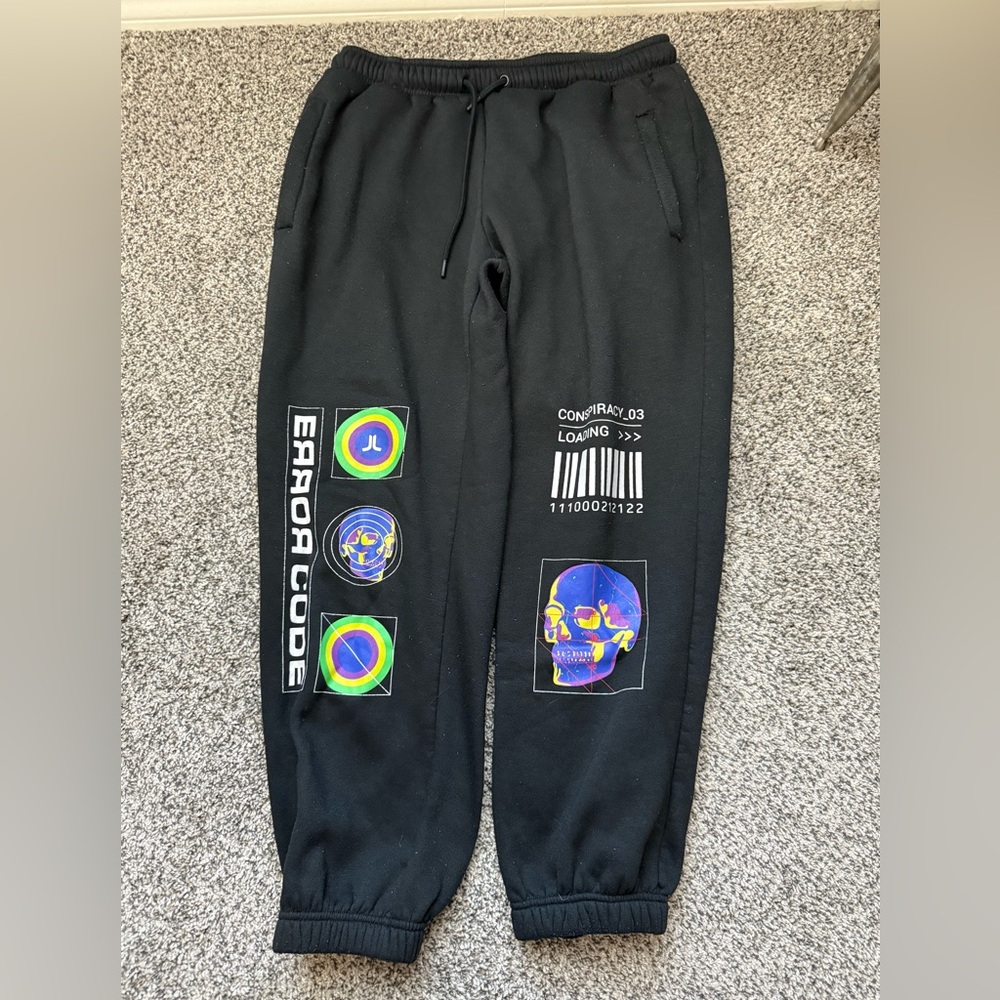 Error Code Black Graphic Joggers - image 1